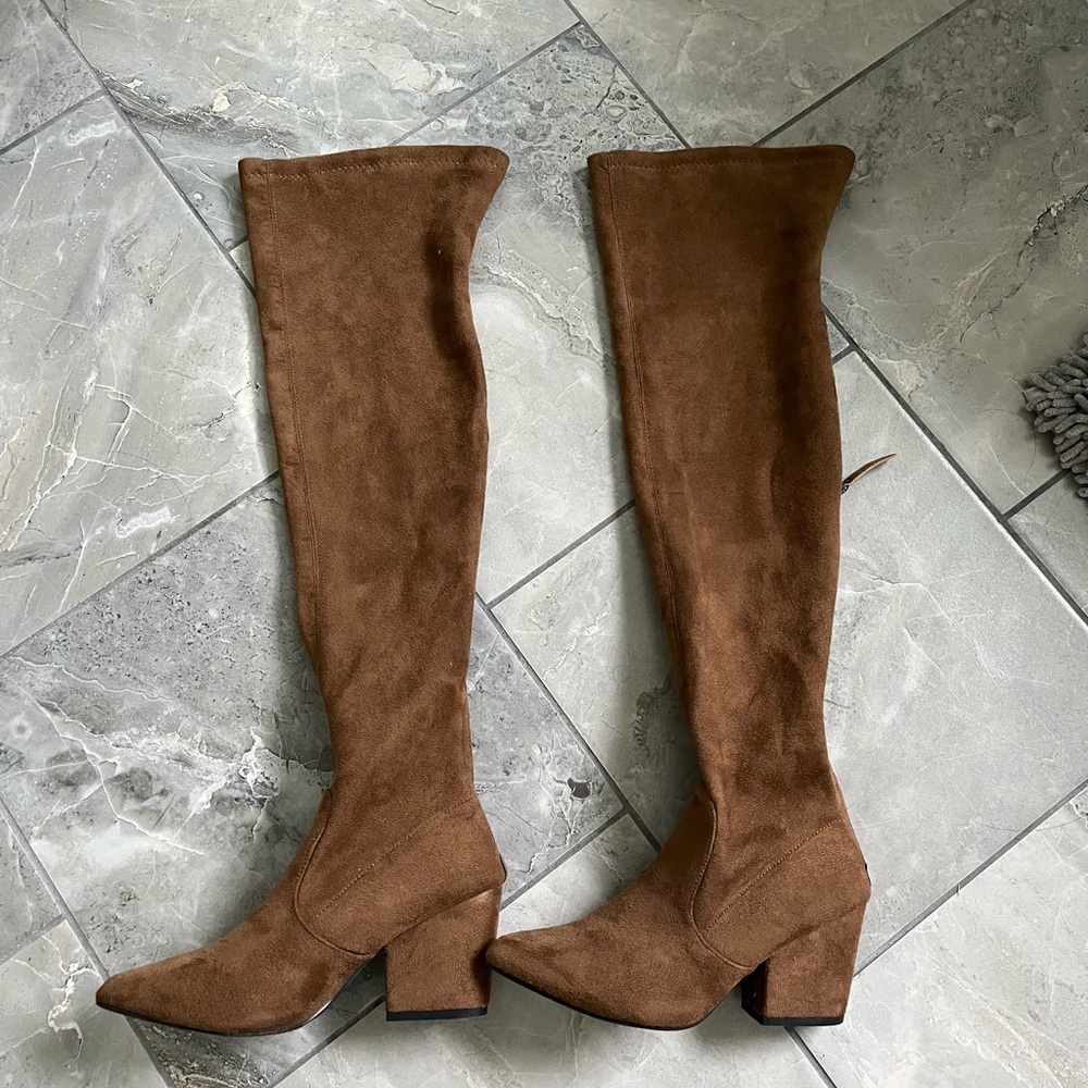 Brown over the knee high boots size 6.5 or EUR 37
